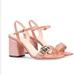 Gucci Shoes | Gucci Marmont Heels Pink Sequin Size 39.5 | Color: Pink | Size: 9.5