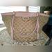 Gucci Bags | Gucci Abbey Pink Canvas Tote - 100% Authentic | Color: Cream/Pink | Size: Os