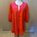 J. Crew Dresses | J Crew Red Embroidered Drop Waist Cotton Dress | Color: Pink/Red | Size: M