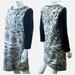 Anthropologie Dresses | Anthropologie 4c Paisley Print Silk 3/4 Sleeve Above Knee Dress Sz 6 Blk/Wht | Color: Black/White | Size: 6