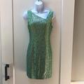 Jessica Simpson Dresses | Jessica Simpson Asymmetrical Mint Green Sequin Dress Woman’s Size 4 | Color: Green | Size: 4