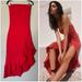 Free People Dresses | Free People Made Me Blush Midi Dress | Color: Red | Size: L