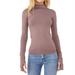 Free People Tops | M/L Free People Intimately Long Sleeve Mock Neck Turtleneck Shirt W Thumb Hole | Color: Brown/Purple | Size: M/L