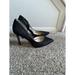 Jessica Simpson Shoes | Jessica Simpson Lucina Snake Embossed Iridescent D'orsay Heels Pointed Toe 6.5 | Color: Black | Size: 6.5