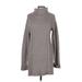 525 America Casual Dress - Sweater Dress: Gray Dresses - Women's Size Medium