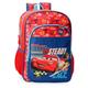 Disney Joumma Cars Lets Race Schulrucksack, anpassbar an Trolley, Rot, 30 x 40 x 12 cm, Polyester, 15,6 l, rot, Schulrucksack, anpassbar an Trolley