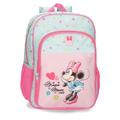 Joumma Disney Minnie Imagine School Backpack Adaptable to Trolley Pink 30 x 40 x 12 cm Polyester 15.6L, Pink, School Backpack Adaptable to Trolley