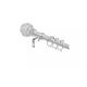 Extendable Metal Jewel Ball Curtain Pole Beautiful And Practical, It's Extendable Up To 300cm, And Its Chrome Finish And Metal Ball Finial Make A Charmingly Decorative FinishingTtouch - Chrome