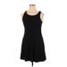 Mudd Casual Dress - A-Line: Black Solid Dresses - Women's Size X-Large