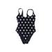 Ashley Graham x Swimsuits For All One Piece Swimsuit: Black Print Swimwear - Women's Size 6