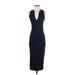 James Perse Casual Dress - Bodycon: Blue Dresses - Women's Size X-Small