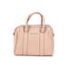 Adrienne Vittadini Leather Satchel: Pink Solid Bags