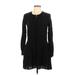 BCBGeneration Casual Dress - A-Line: Black Print Dresses - Women's Size Large