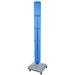 Azar Displays Four-Sided Pegboard Tower Floor Display on Revolving Wheeled Base. Spinner Rack Tower. Panel Size: 4"W x 60"H in Blue | Wayfair