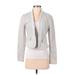 Rebecca Taylor Blazer Jacket: Short Gray Print Jackets & Outerwear - Women's Size 2