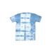 Wonder Nation Short Sleeve T-Shirt: Blue Tie-dye Tops - Kids Girl's Size Large