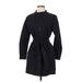 Gap Casual Dress - Shirtdress Mock Long sleeves: Black Solid Dresses - New - Women's Size X-Small