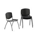 Flash Furniture Plastic Stackable Folding Chair Folding Chair Set Metal in Black | 29 H x 25 W x 21 D in | Wayfair 5RUTF01ABK