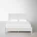 AllModern Williams Low Profile Standard Bed Wood in White | California King | Wayfair 81F3AA36C65148F3AC7C46BA9AA520CE