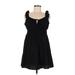 Old Navy Casual Dress - Mini Keyhole Sleeveless: Black Print Dresses - Women's Size Medium Petite