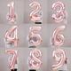 32\ Inch Giant Rose Gold Birthday Helium Foil Mylar Big Number Balloon Birthday Wedding Decorations