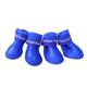 Waterproof Non-slip Pet Dog Shoes Dog Outdoor Rain Boots Cat Dog Shoe Cover Foot Cover Soft Silicone Rain Boots Pet Shoes(set of four)