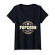 Damen Popcorn Selber Machen Pfanne Ofen Mikrowelle Filmabend T-Shirt mit V-Ausschnitt