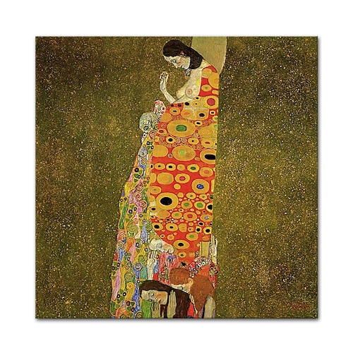 mintura handgemachtes Porträt von Adele Bloch-Bauer Ölgemälde auf Leinwand Wandkunst Dekoration Gustav Klimt berühmtes Bild für Wohnkultur gerolltes rahmenloses ungedehntes Gemälde Image