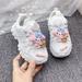 Sanrio Kawaii Cinnamoroll My Melody Hello Kitty Children s White Shoes Non-Slip Daddy Shoes Cartoon Sports Sandals Button Shoes