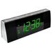 Bedside Alarm Clock Radio with Bluetooth Speaker Dimmable Jade Green LED Display FM Radio with Sleep Timer Dual Alarm with ON/OFF Push-button Snooze 12/24H iTOMA CKS503U