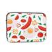 LNWH Delicious Breakfast Eggs Sausages Pattern Laptop Sleeve Notebook Computer Pocket Tablet Briefcase Carrying Bag 17 inch Laptop Case