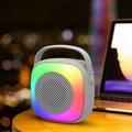 Apmemiss Clearance Bluetooth Colorful Streamer Speaker Outdoor Portable Wireless Bluetooth Speaker High Power Shock Subwoofer 360 Surround Sound Hifi Speaker Support USB and FM