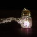 Kayannuo Christmas Clearance Glow In The Dark Flower Glass Wishing Bottle Vial Necklace Pendant Chain