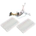 Wire Board Kit Holes Solderless Breadboard Wires Jumper Assorted Suite Plastic