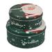 2 Pcs Christmas Sto Decor Xmas Gift Packing Tin Iron Candy Jars Storage Holders Box