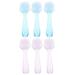 Cleaning Face Brush Exfoliating Nylon Wool Scrub for Toes Travel Skin Care 6 Pcs