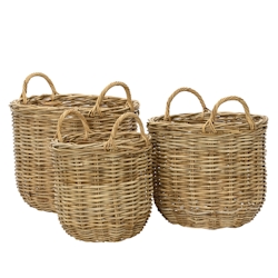 KSD 838913 Rattan Set a 3 Größe:dia38-H31cm Image