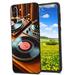 Compatible with Samsung Galaxy S21 FE Phone Case Retro-vinyl-record-beats-0 Case Silicone Protective for Teen Girl Boy Case for Samsung Galaxy S21 FE
