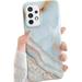 J.west for Samsung Galaxy A52 5G Case Luxury Grey Marble Design Graphics Agate Slice Stone Pattern Ultra Slim Thin Bumper Soft Rubber TPU Silicone Protective Phone Case Cover for Women Girls Grey