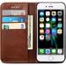 SINIANL iPhone XR Case Premium Leather Wallet Case Business Credit Card Holder Folio Flip Cover for iPhone XR 6.1 inch 2018 - Brown