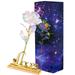 Gold Foil Rose Decorative Flower Artificial Stem Gifts for An Anniversary Bling Bedroom Roses 24 K