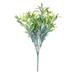 Artificial Green Plant No Watering No-Withering Decorative Multi-branch Fake Shrubs with Bamboo Leaves Gypsophila Faux Flower Garden Supply