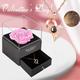 Hxoliqit Mother s Day Necklace With Rose Box Better Luxury Gift Romantic Gift For Women Mom Her Everlasting Flower Gift Box Rose Preservation Flower Box Valentine s Day Mother s Day Handmade Rose Bo