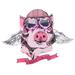 DIY Cartoon Embroidery Sewing Patches Cloth Paste Pig Printed T-shirt Clothing Patch Short Sleeve Digital Printed Sequin Appliques (Flying Pig with Wings)