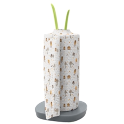 Intirilife Halterung für Küchenrollen in Blatt-Optik - Küchenrollenständer, freistehend, rutschfest, 32.5 cm Image