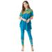 Plus Size Women's Placement-Print Set by Roaman's in Lagoon Tropical Border (Size 30/32)