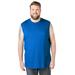 Plus Size Women's Shrink-Less™ Lightweight Muscle T-Shirt by KingSize in Royal Blue (Size 3XL)