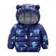 Slowmoose Autumn Winter Newborn Baby Clothes For Baby Jacket Dinosaur Print Outerwear 9M / Navy blue