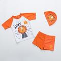 Slowmoose Children Long Sleeve Swimsuit & Sun Uv Protection Baby Bathing Clothes 130 / D