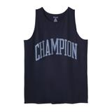 Men's Big & Tall Champion® large logo tank by Champion in Navy (Size 2XLT)